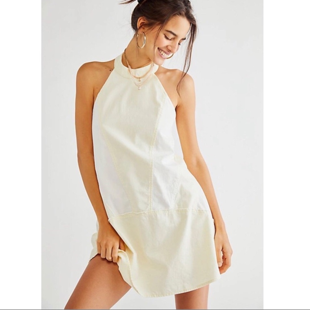 Free People Solid Rising Sun Mini Dress